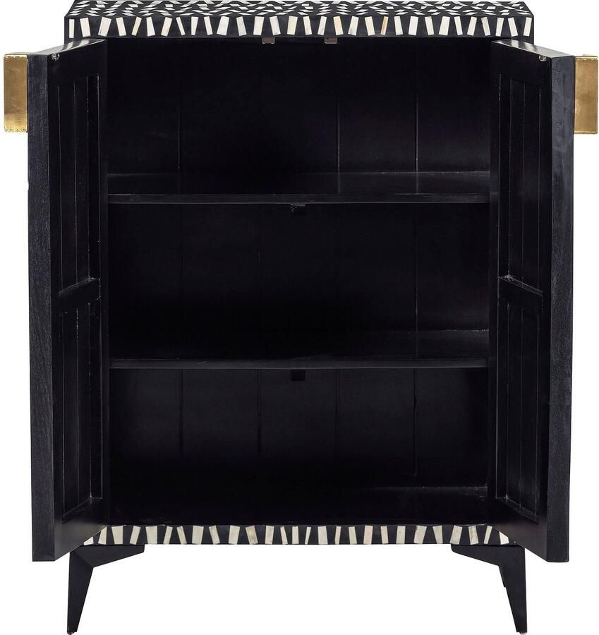 WOOOD Highboard Menne midi-kast met metalen handgrepen Kast in stijlvol ontwerp H 108 cm x B 81 cm - Foto 4