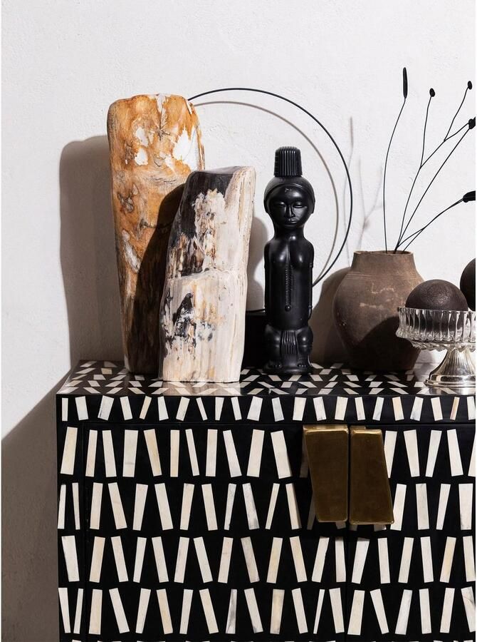 WOOOD Highboard Menne midi-kast met metalen handgrepen Kast in stijlvol ontwerp H 108 cm x B 81 cm - Foto 8