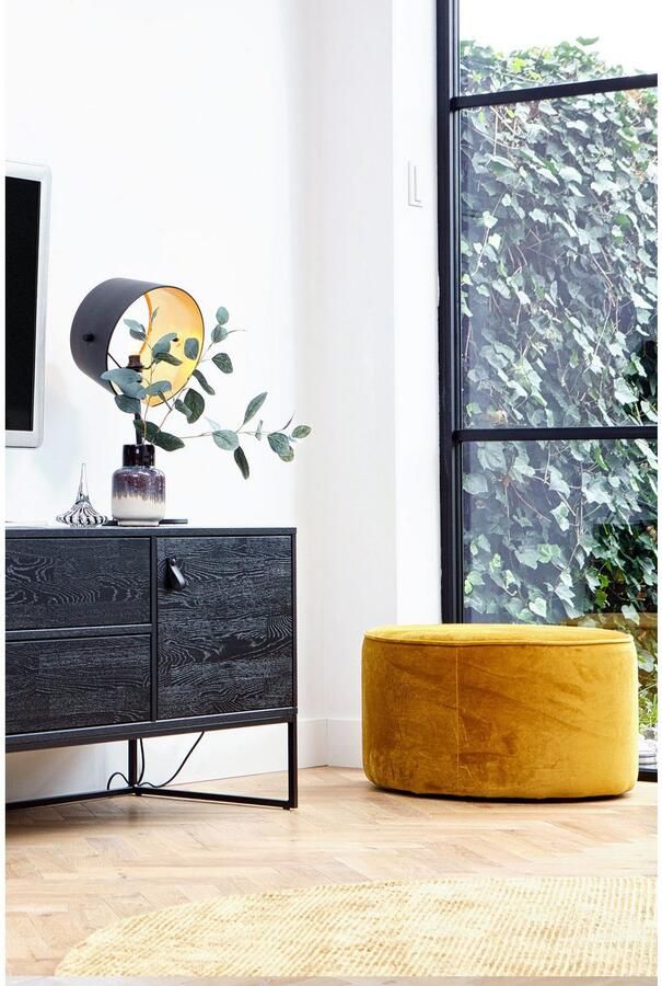 WOOOD Hocker Sara ronde vorm veelzijdig inzetbaar h 36 cm x ø 60 cm - Foto 3