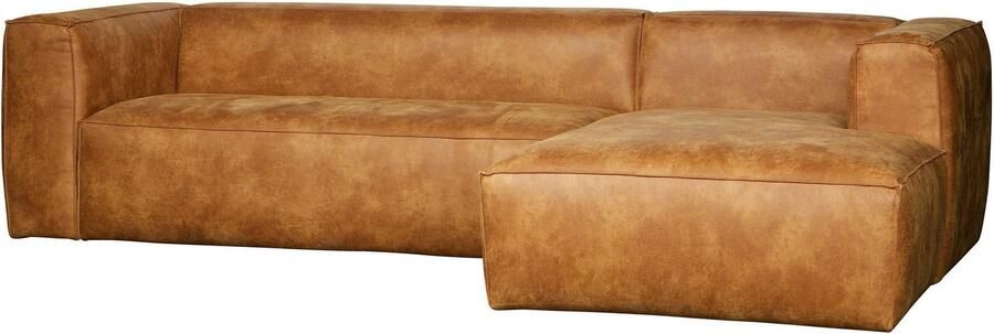 Woood Bean Hoekbank met Chaise Longue Rechts Eco-leder Cognac - Foto 5