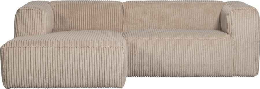 WOOOD Bean Chaise Longue Bank Links Ribstof Travertin 73x254x178 - Foto 6
