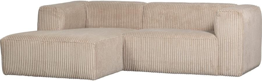 WOOOD Bean Chaise Longue Bank Links Ribstof Travertin 73x254x178 - Foto 5