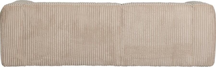 WOOOD Bean Chaise Longue Bank Links Ribstof Travertin 73x254x178 - Foto 4