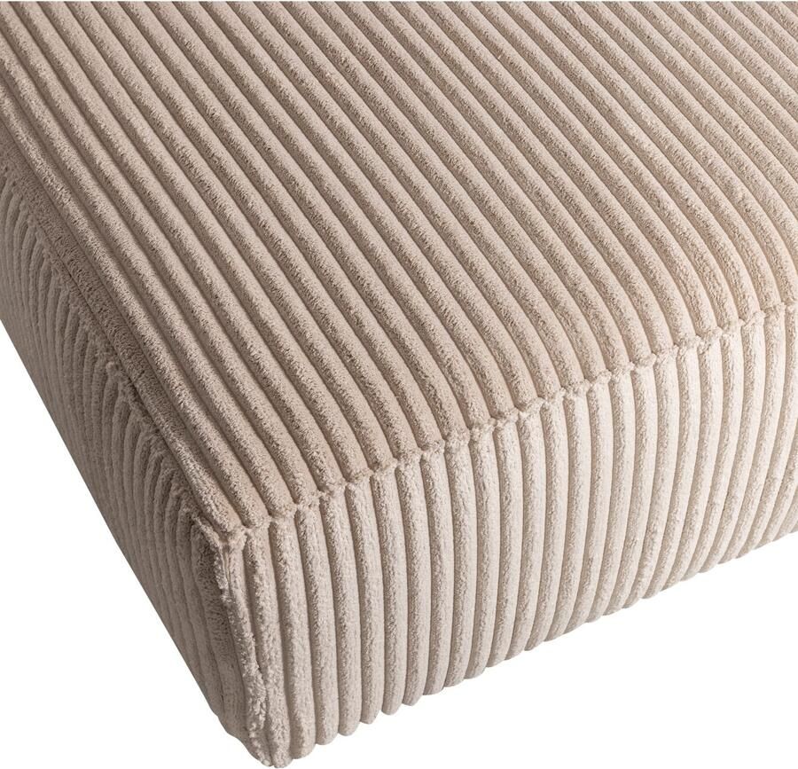 WOOOD Bean Chaise Longue Bank Links Ribstof Travertin 73x254x178 - Foto 2