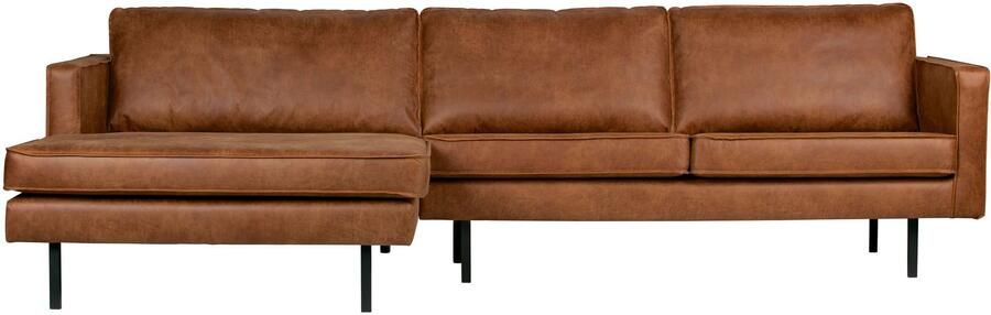 BePureHome Rodeo Chaise Longue Links Recycle Leer Cognac 85x300x86
