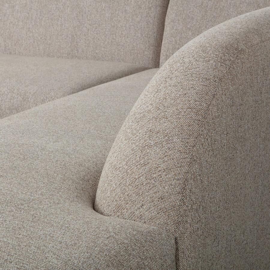 WOOOD Hoekbank Sloping gepolsterd met geweven chenille vrijstaand breedte 274 cm