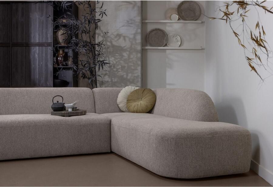 WOOOD Hoekbank Sloping gepolsterd met geweven chenille vrijstaand breedte 274 cm - Foto 4