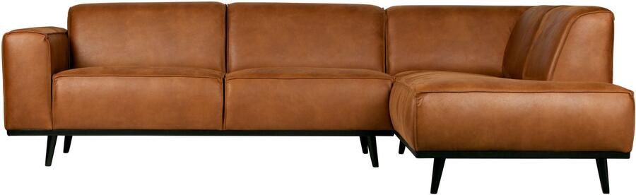 BePureHome Statement Hoekbank Rechts Ecoleer Cognac 77x274x210 - Foto 4