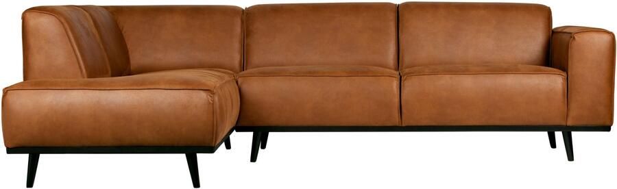 BePureHome Statement Hoekbank Links Ecoleer Cognac 77x274x210 - Foto 4