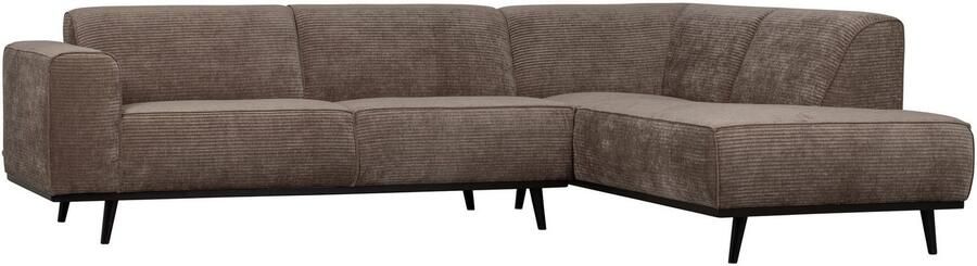 BePureHome Statement Hoekbank Rechts Rib Taupe 77x274x210 - Foto 2
