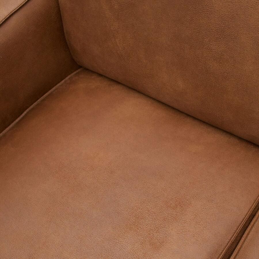 BePureHome Statement Hoekbank Links Ecoleer Cognac 77x274x210 - Foto 2