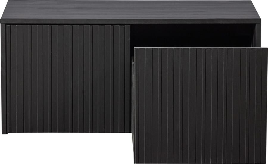 WOOOD Kistbank New Gravure bunkbank met grafische reliëfdeuren op wielen breedte 88 cm - Foto 2