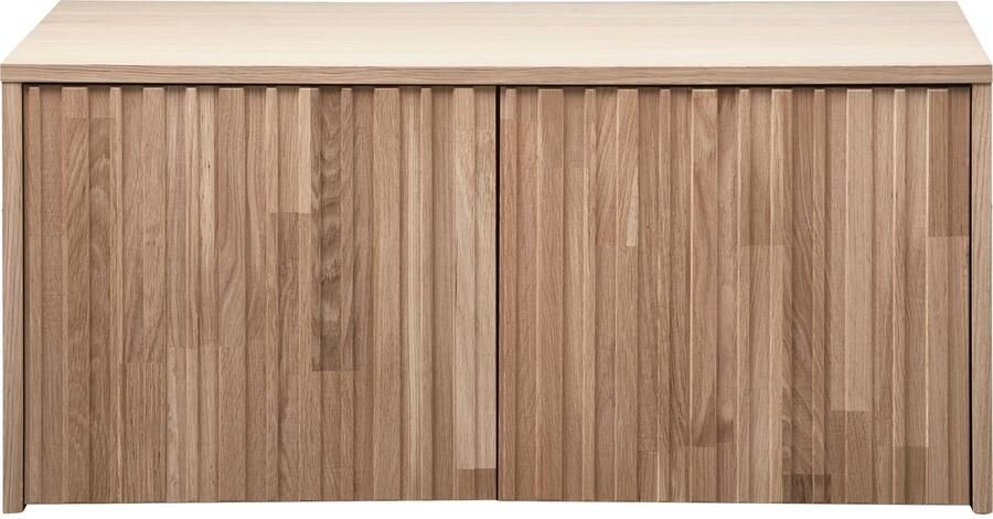 WOOOD Kistbank New Gravure bunkbank met grafische reliëfdeuren op wielen breedte 88 cm - Foto 4