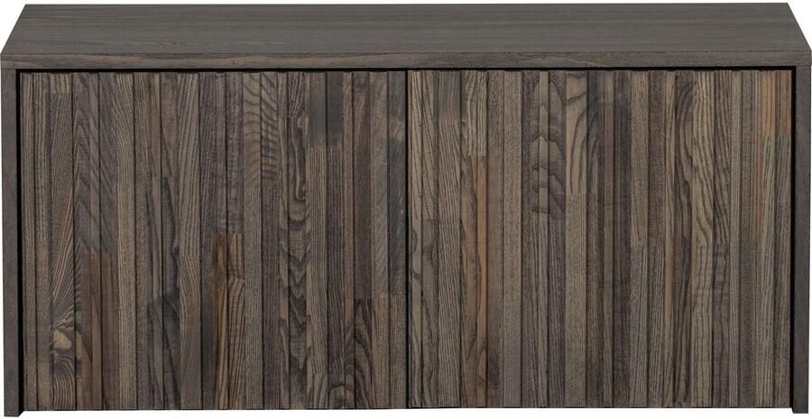 WOOOD Kistbank New Gravure bunkbank met grafische reliëfdeuren op wielen breedte 88 cm - Foto 2