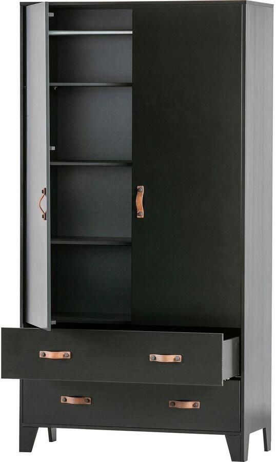 WOOOD Kledingkast Dian veel opbergruimte hoogte 180 cm x breedte 94 cm - Foto 6