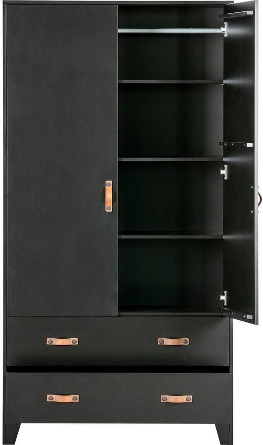 WOOOD Kledingkast Dian veel opbergruimte hoogte 180 cm x breedte 94 cm - Foto 7