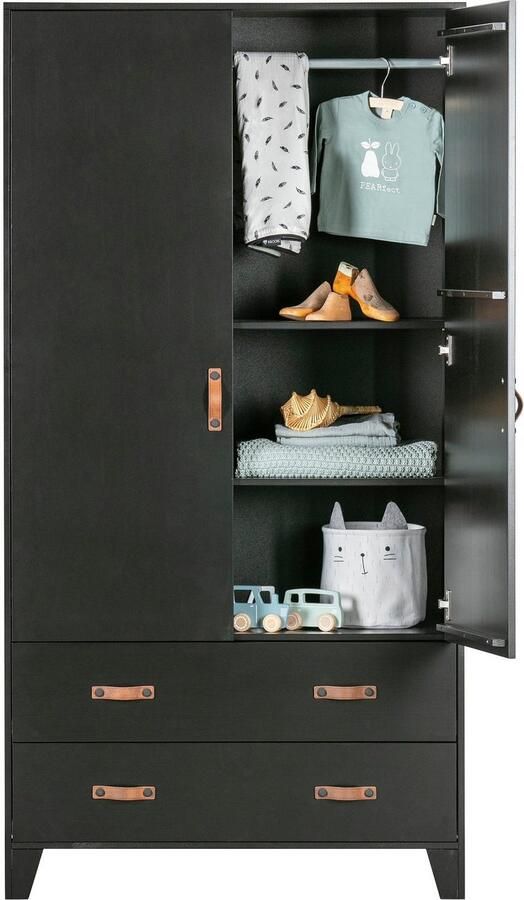 WOOOD Kledingkast Dian veel opbergruimte hoogte 180 cm x breedte 94 cm - Foto 8