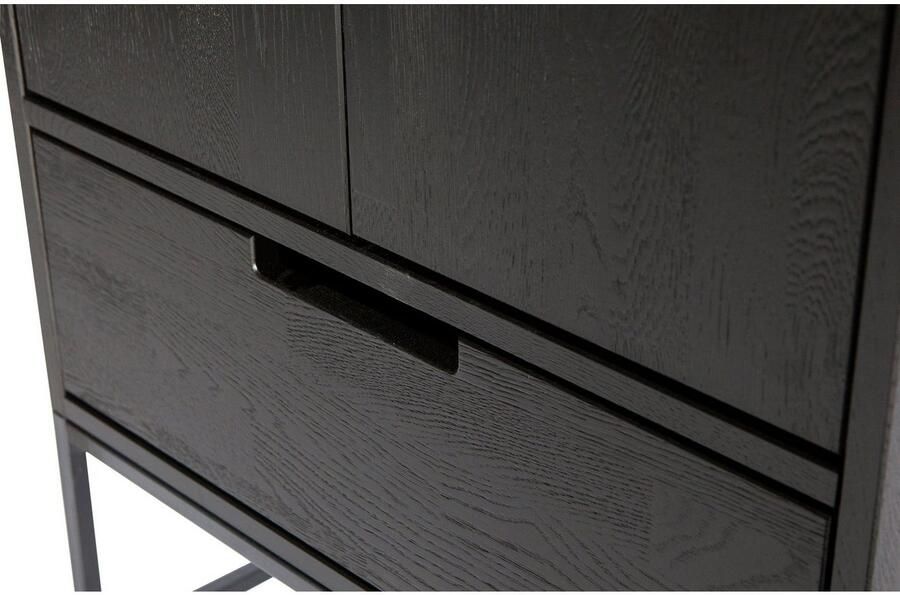 WOOOD Exclusive Silas Hoge Kast Essen Blacknight 210x60x36 - Foto 6