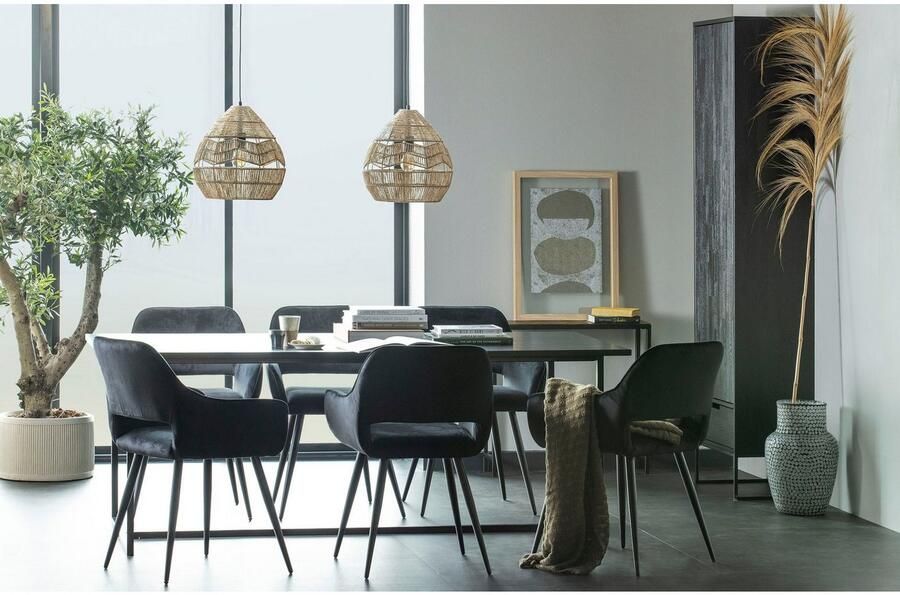 WOOOD Exclusive Silas Hoge Kast Essen Blacknight 210x60x36 - Foto 7