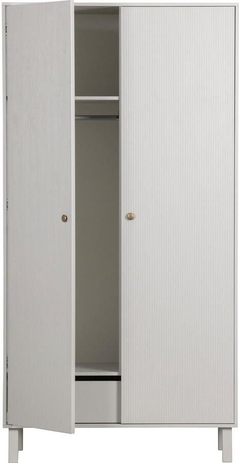 WOOOD Kledingkast Madu met kledingstang van grenenhout h 195 cm x b 100 cm - Foto 11