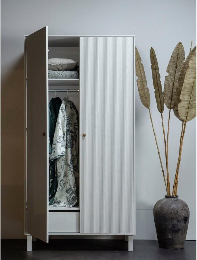 WOOOD Kledingkast Madu met kledingstang van grenenhout h 195 cm x b 100 cm - Foto 5