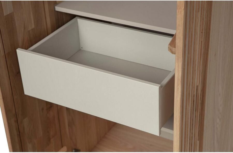 Woood Exclusive New Gravure Hoge Opbergkast B 60 cm Eiken Naturel - Foto 4