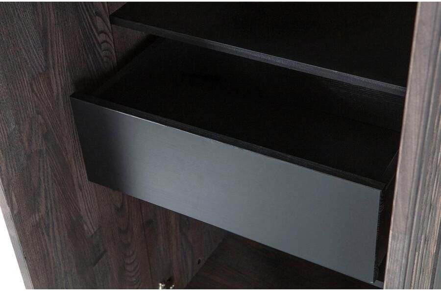 Woood " Exclusive New Gravure Hoge Opbergkast B 60 cm Essen Espresso " - Foto 6