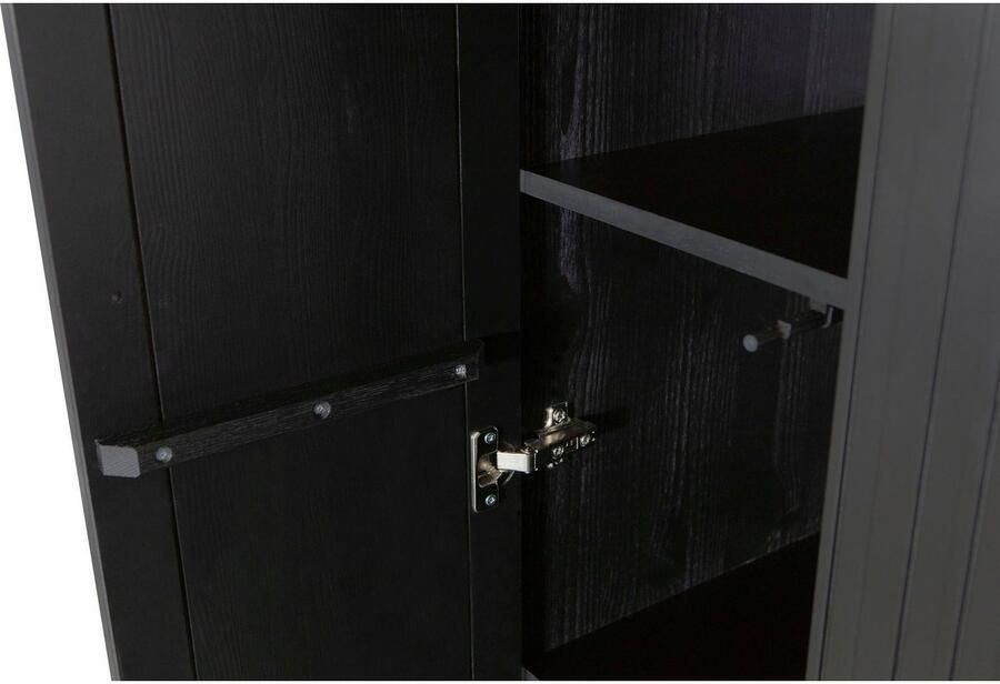WOOOD Exclusive Opbergkast New Gravure Grenen 210 x 60cm Zwart Japandi - Foto 3