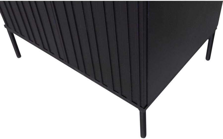 WOOOD Exclusive Opbergkast New Gravure Grenen 210 x 60cm Zwart Japandi - Foto 5