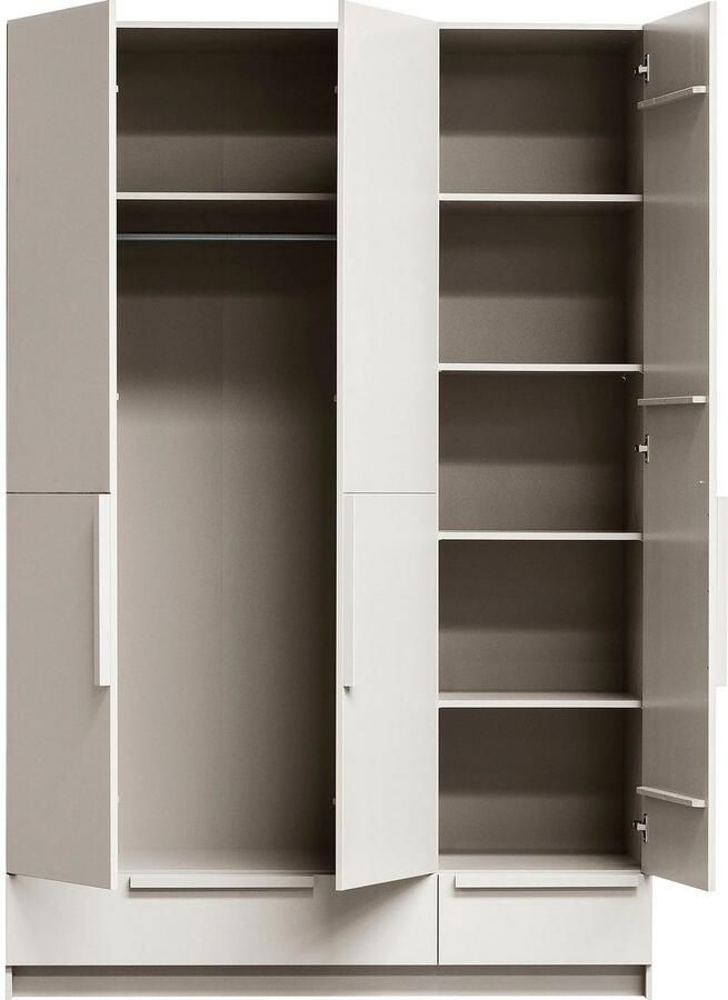 Woood 3-deurs Hang|Legkast Splitdeur Pure Grenen Dust 215x142x60