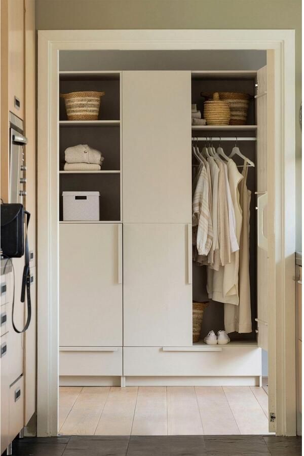 WOOOD Kledingkast Pure met kledingstang grenenhout hoogte 215 cm - Foto 4