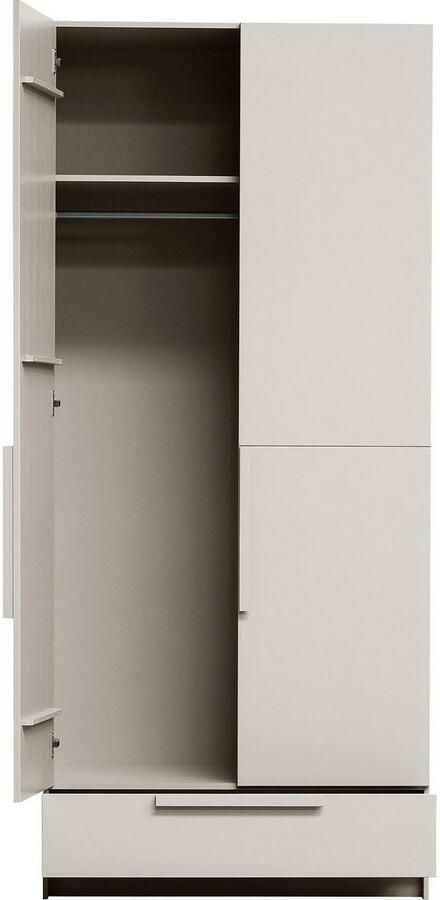 WOOOD Kledingkast Pure met kledingstang grenenhout hoogte 215 cm - Foto 6