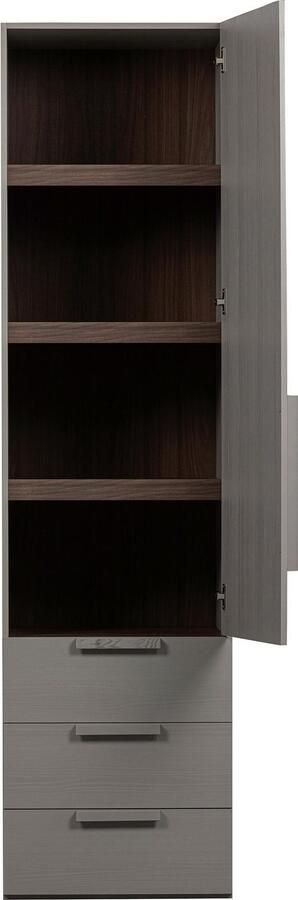 WOOOD Kledingkast Rens van notenhoutdecor veel opbergruimte hoogte 210 cm - Foto 6