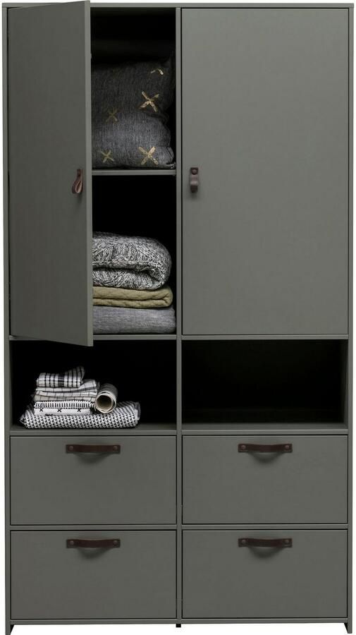 Vtwonen Vt Wonen Kledingkast Stage Groen Hout Groen 185x103x40cm (HxBxD) - Foto 7