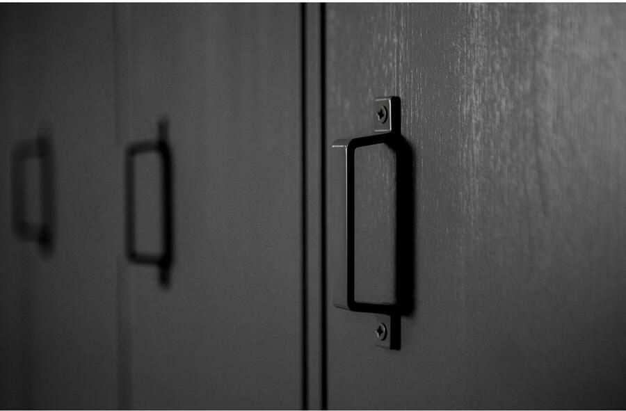 WOOOD Stijn Kledingkast 2-Deurs Grenen Zwart 103x187x40 - Foto 4
