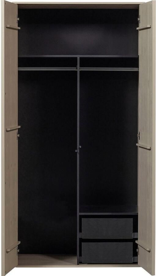 WOOOD Multifunctionele kast Daily garderobekast met push-to-open functie hoogte 200 cm breedte 50 of 100 cm - Foto 10