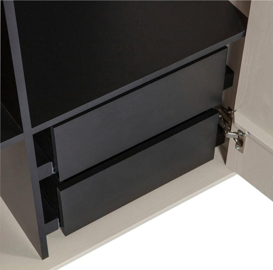 WOOOD Multifunctionele kast Daily garderobekast met push-to-open functie hoogte 200 cm breedte 50 of 100 cm - Foto 5
