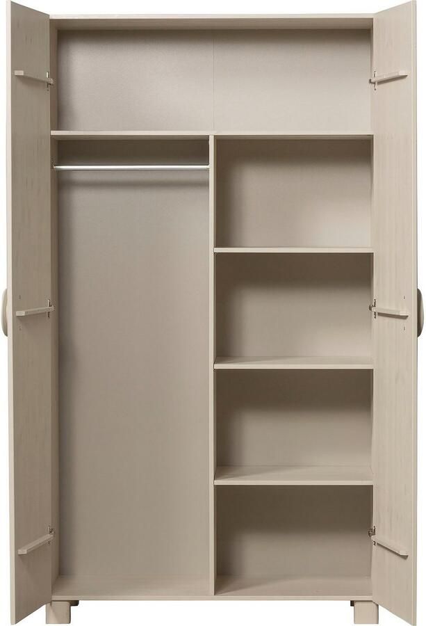 WOOOD Multifunctionele kast Noah Opbergkast Hal kast met kledingstang h 200 cm x b 110 cm - Foto 3