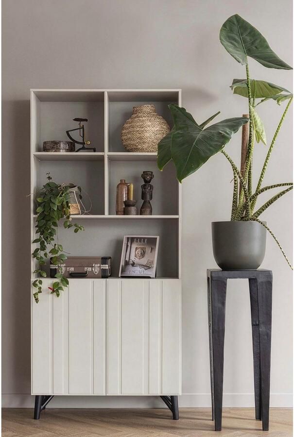 WOOOD Exclusive Opbergkast Miller Grenenhout 200 x 90cm Beige - Foto 5