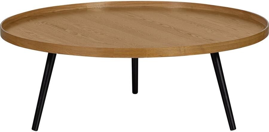 WOOOD Salontafel MESA ronde vorm belastbaar tot 20 kg h 36 cm x ø 100 cm