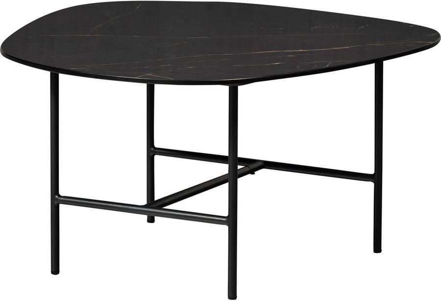 WOOOD Salontafel Vajen met tafelblad in marmerlook slank metalen frame - Foto 3