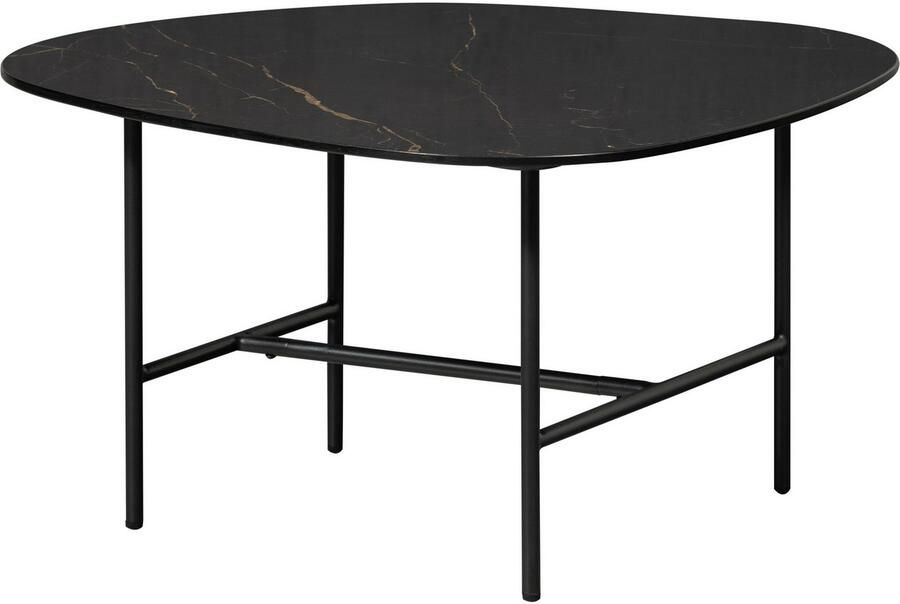 WOOOD Salontafel Vajen met tafelblad in marmerlook slank metalen frame - Foto 4