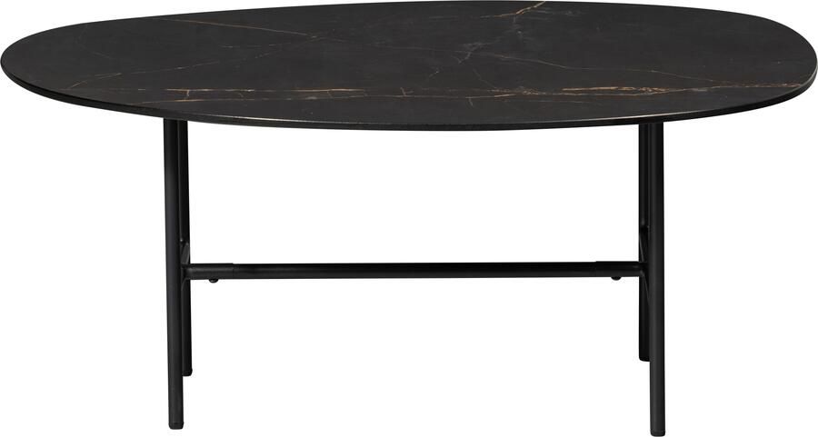 WOOOD Salontafel Vajen met tafelblad in marmerlook slank metalen frame - Foto 5