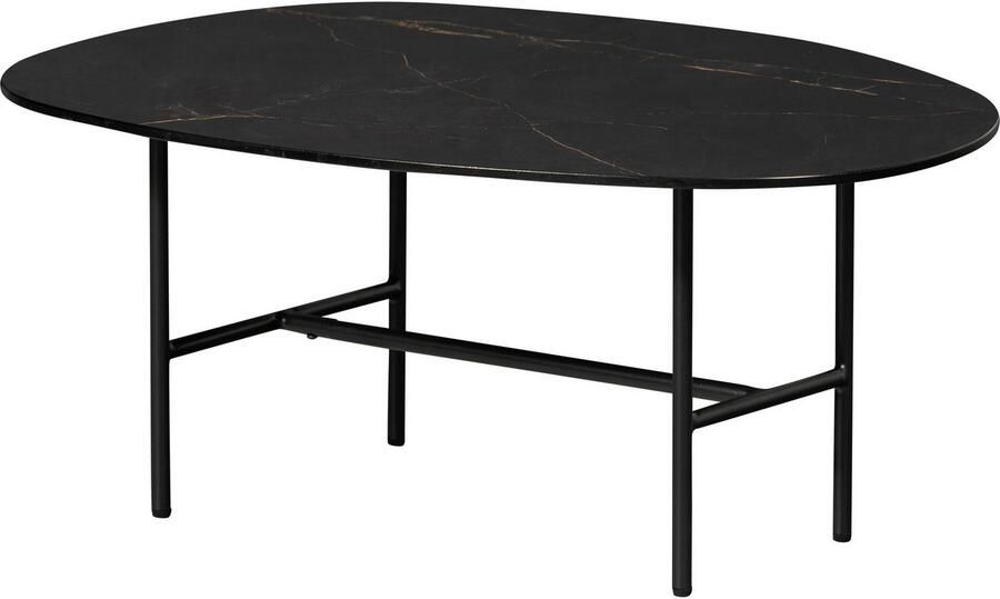 WOOOD Salontafel Vajen met tafelblad in marmerlook slank metalen frame - Foto 3