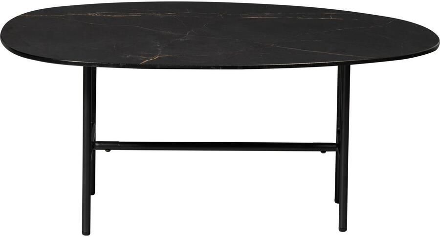 WOOOD Salontafel Vajen met tafelblad in marmerlook slank metalen frame - Foto 4