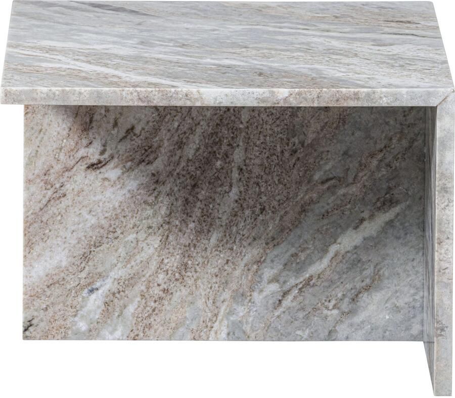 WOOOD Salontafel Xhail met een royale tafelblad van marmer h 35 cm x b 50 cm - Foto 4