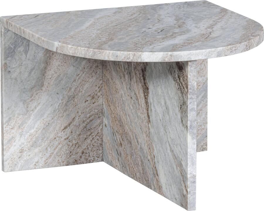 WOOOD Salontafel Xhail met een royale tafelblad van marmer h 35 cm x b 50 cm - Foto 8