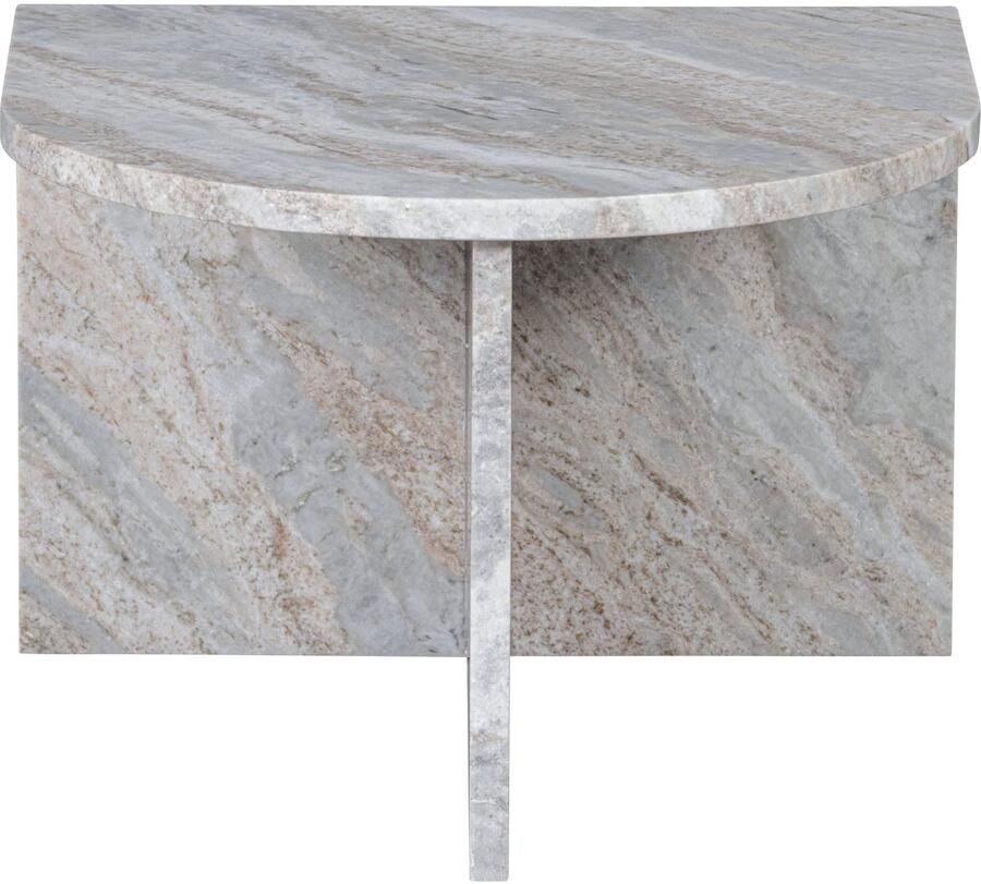 WOOOD Salontafel Xhail met een royale tafelblad van marmer h 35 cm x b 50 cm - Foto 2