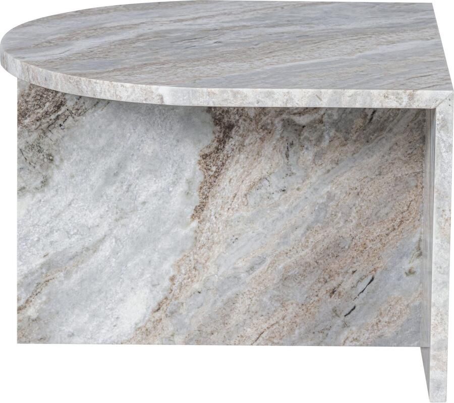 WOOOD Salontafel Xhail met een royale tafelblad van marmer h 35 cm x b 50 cm - Foto 3