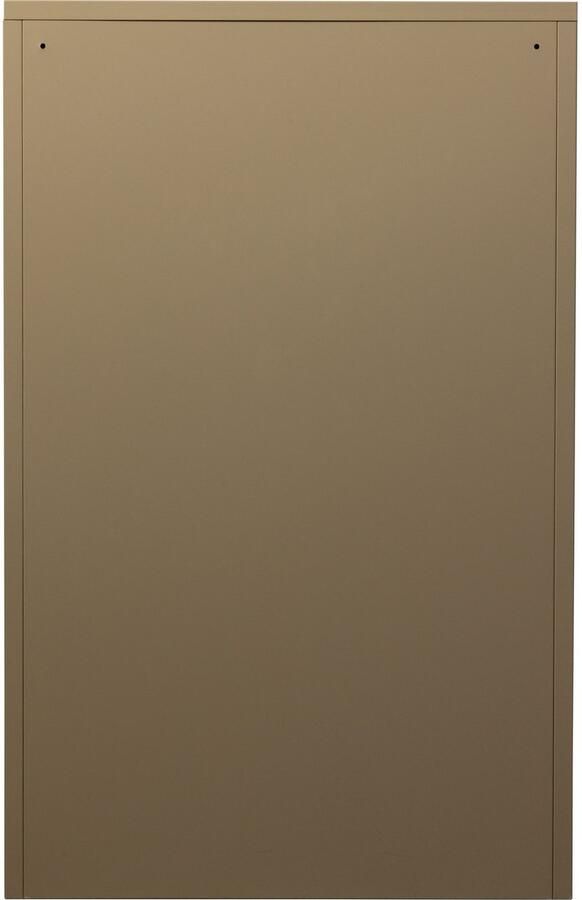 WOOOD Sabine 3-Vaks Schoenenkast Met Handige Klapdeuren Metaal Zand Beige 103x66x16 cm - Foto 2